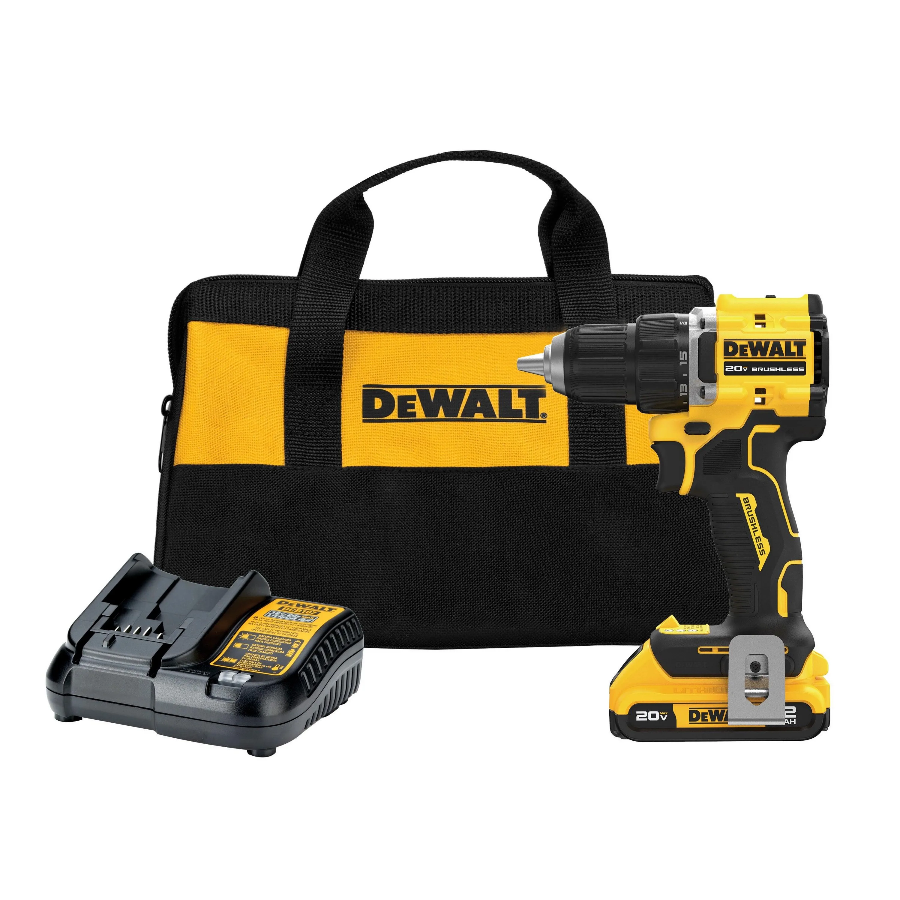 DeWalt Atomic 20V Max Brushless Cordless 1/2" Drill/Driver Kit
