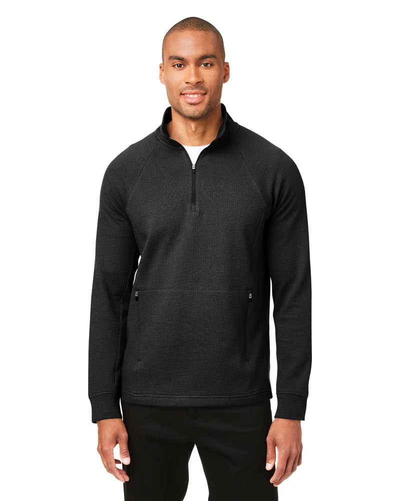 NORTH END® Men's Rhythm Waffle Quarter-Zip Pullover Sweatshirt
