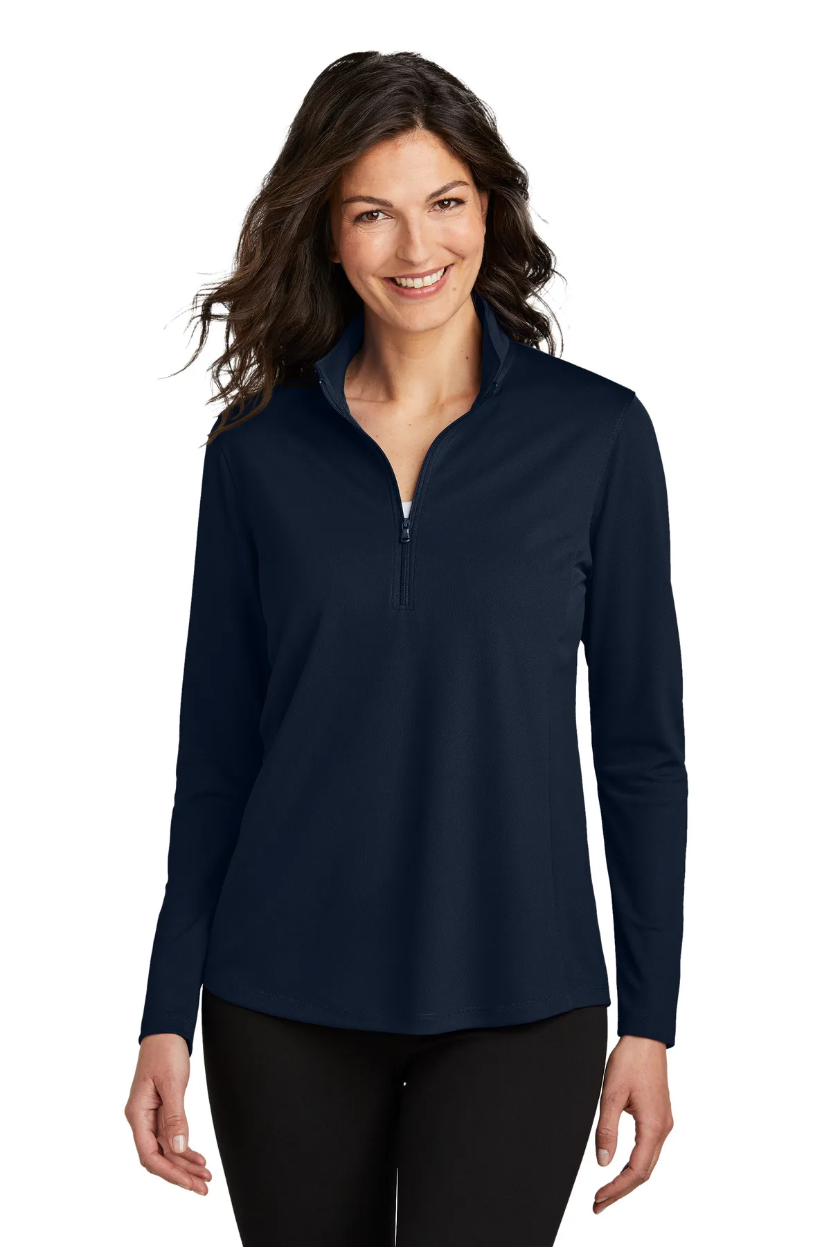 Port Authority® Women's Dry Zone® UV Micro-Mesh 1/4-Zip view 3