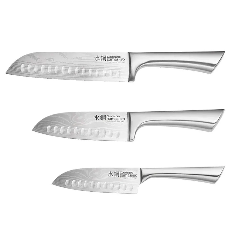 Cuisinepro Damashiro 3 Piece Santoku Knife Set