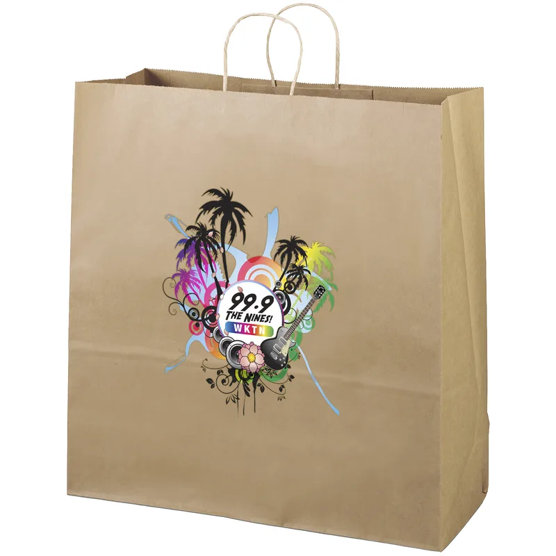 Eco Duke - Kraft-Brown Shopper - ColorVista (18" x 7" x 18 3/4")