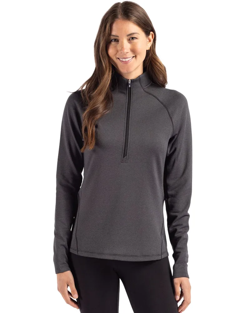 Cutter & Buck Peshastin Eco Fleece Recycled Womens Half Zip Pullover