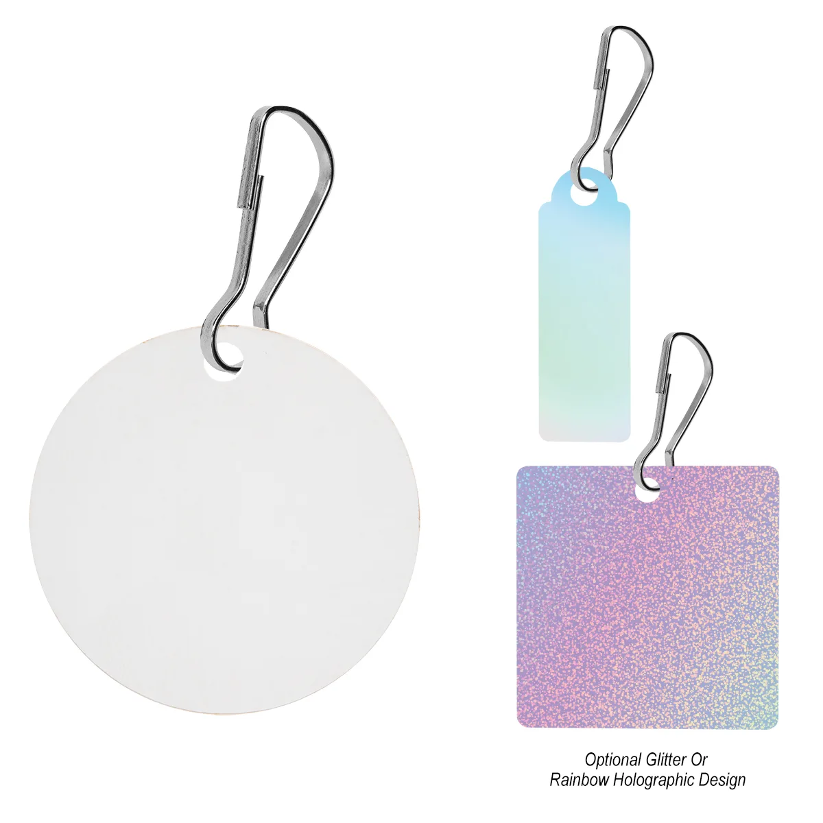 Acrylic Zipper Pull - Custom Shape 3" view 3