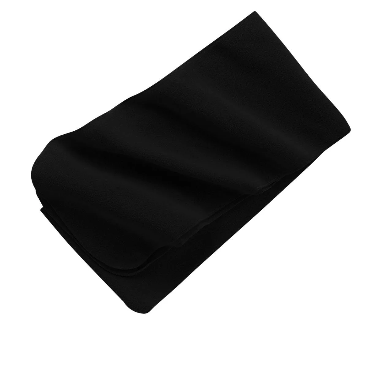 Port Authority® Extra Long Fleece Scarf. — Black