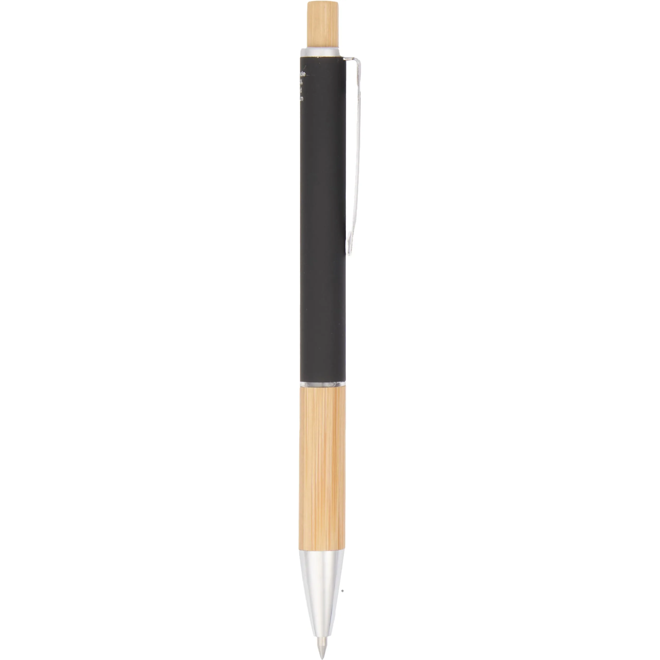 Bamboo and Recycled Aluminum Soft Touch Ballpoint view 2