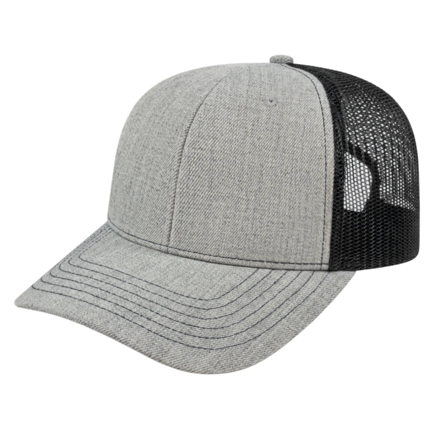 Blended Wool Acrylic Trucker Cap view 3