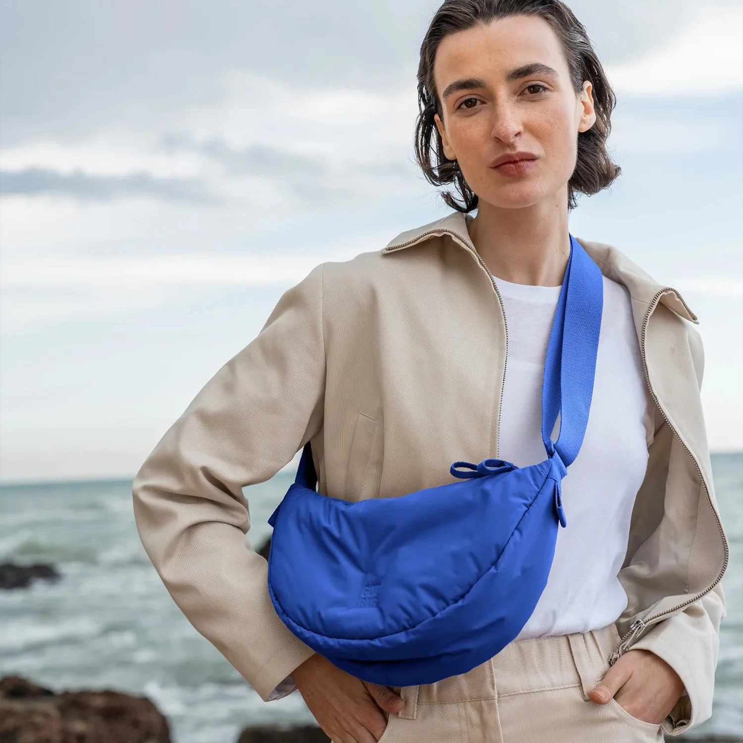 GOT BAG® Cloud Moon-GOTS Certified Ocean Plastic Small Crossbody Bag view 4
