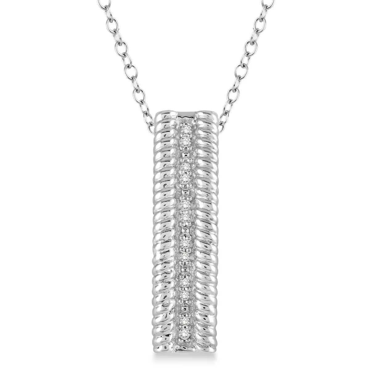 Jilco Inc Sterling Silver Diamond Necklace