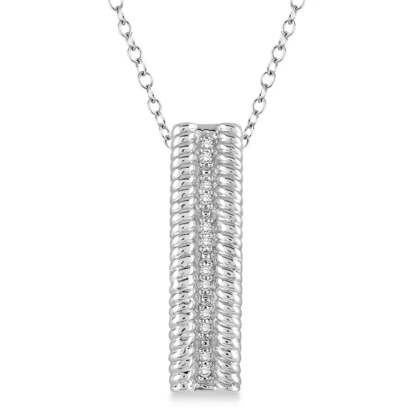 Jilco Inc Sterling Silver Diamond Necklace