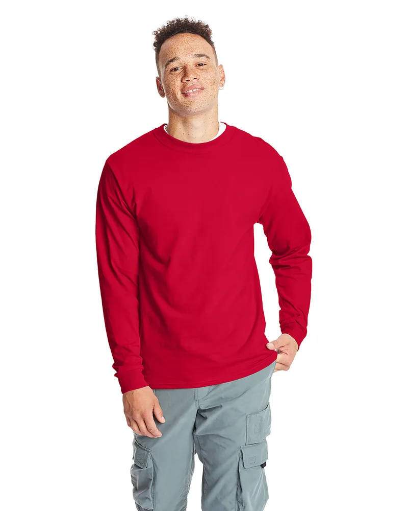 Hanes Printables Adult Long-Sleeve Beefy-T® view 6