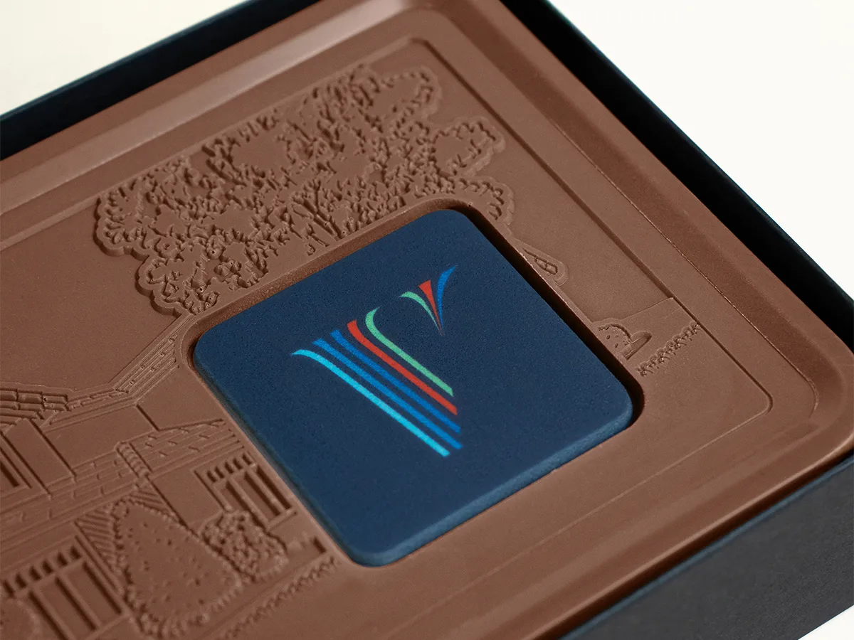 Mighty 8oz. Engraved Combo Chocolate Bar with Luxury Custom Packaging view 6