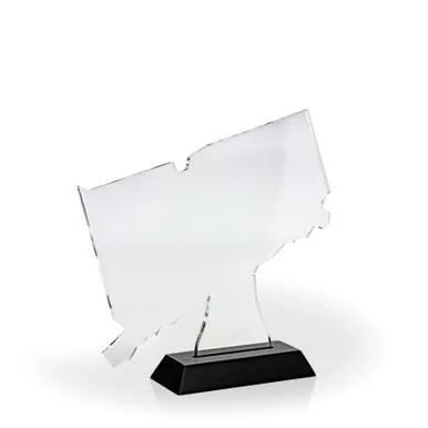 Connecticut Award with Black Wood Base view 3