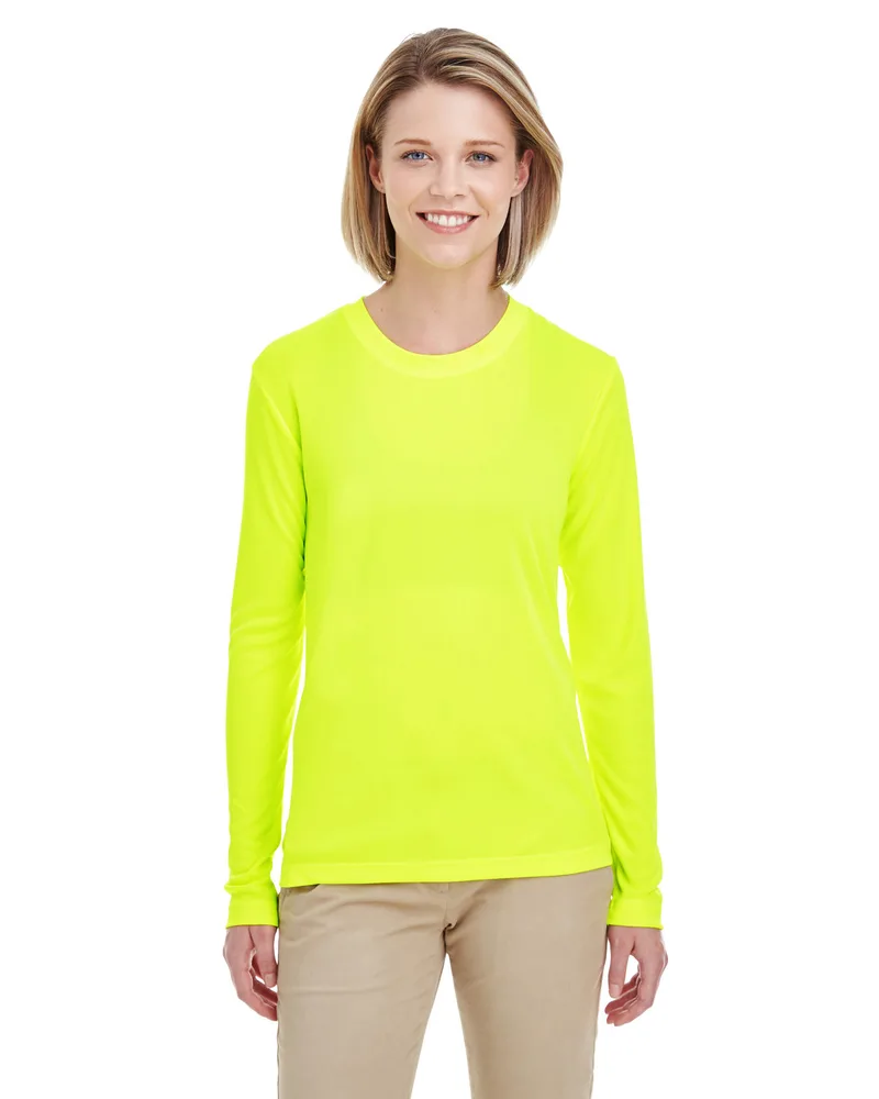 ULTRACLUB Ladies' Cool & Dry Performance Long-Sleeve Top view 3