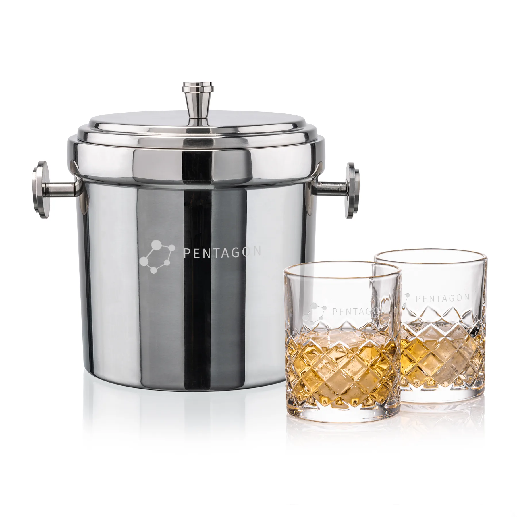 Milano Bucket Set, Laser Engraving, Set of 3