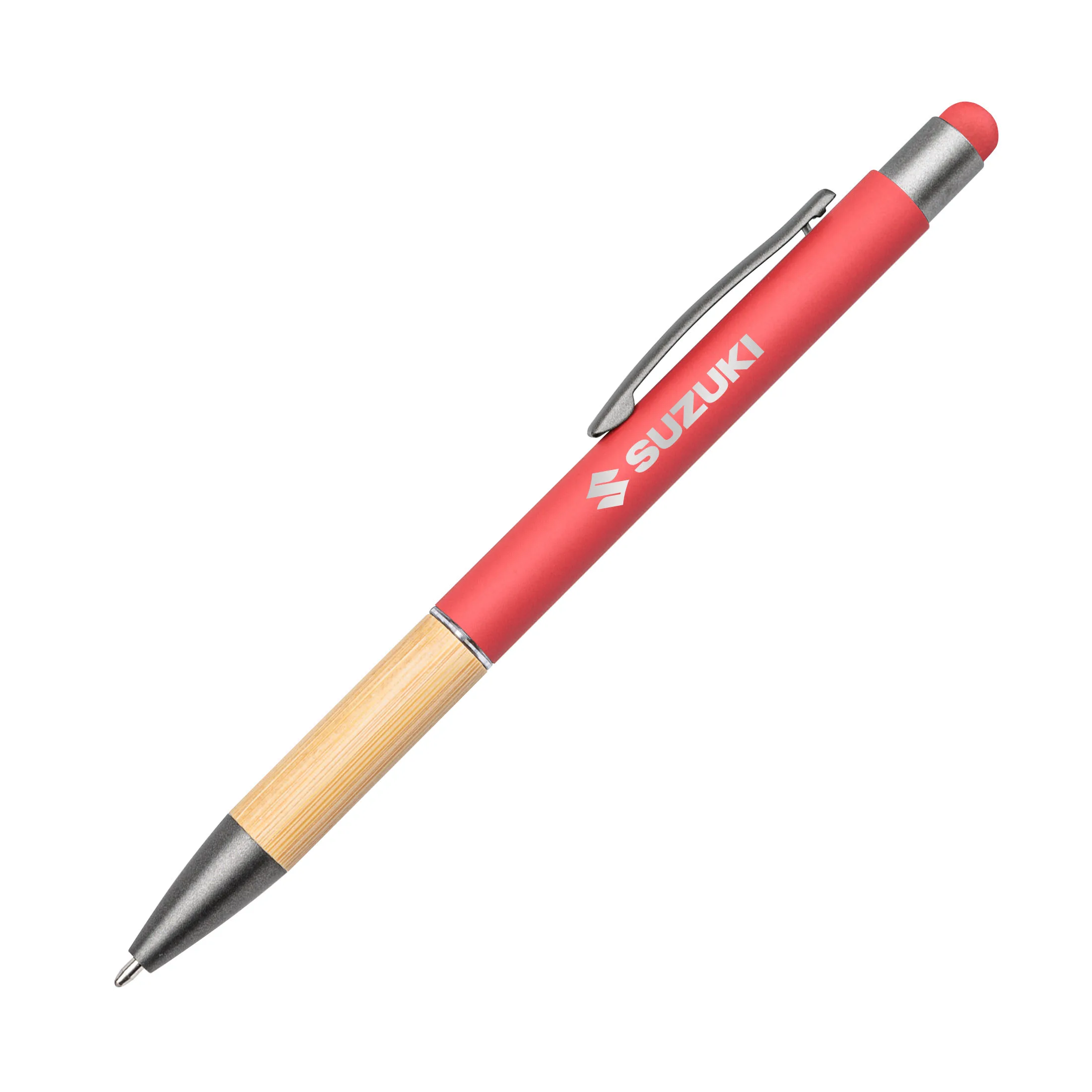 Assia Metal Pen w/Bamboo Grip
