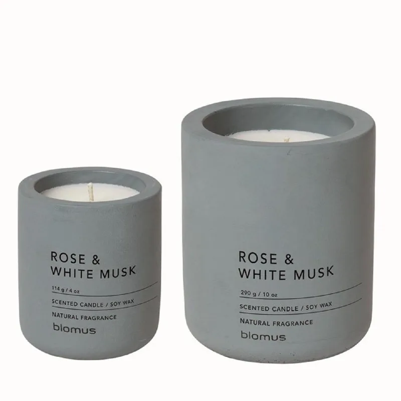Blomus Fraga Candle Set In Concrete Container