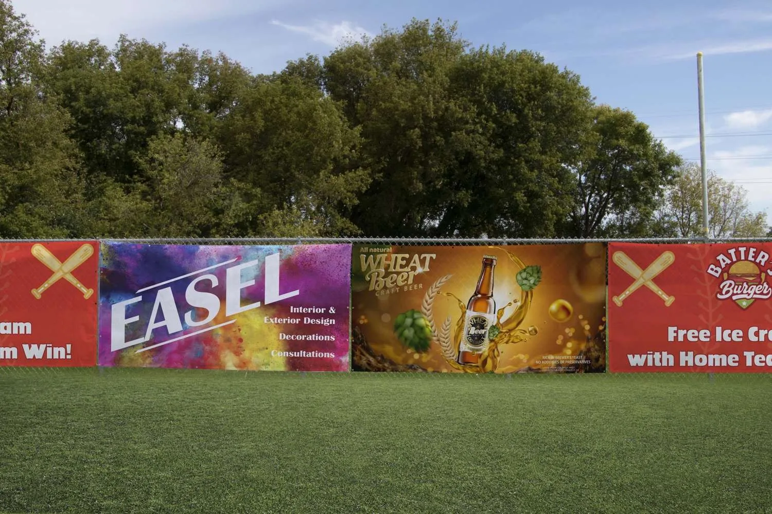 36" x 10' Mesh Vinyl Fence Banner view 4