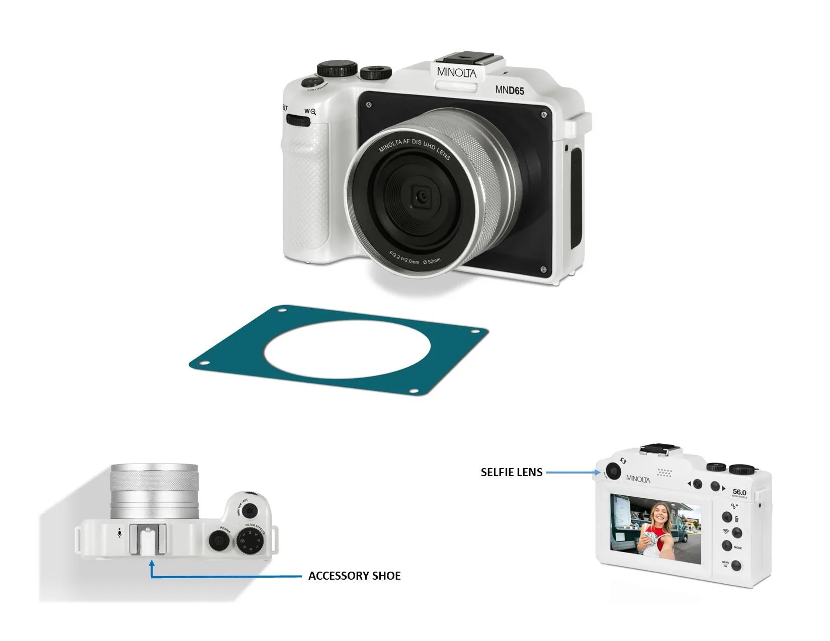 Minolta 56Mp/4K Autofocus Digital Camera