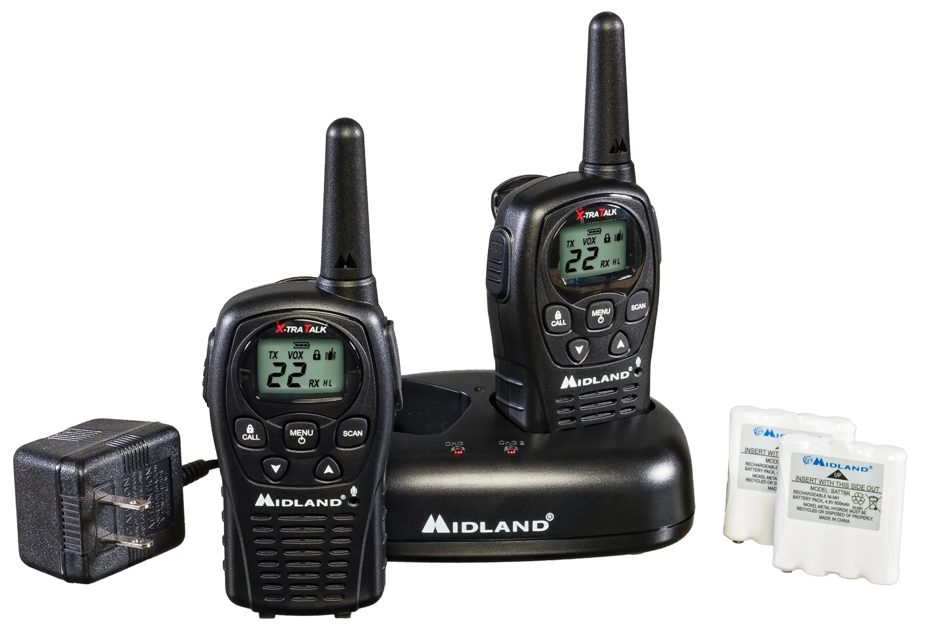 Midland 22 Ch 2-Way Radios W/ 24 Mile Range Value Pack