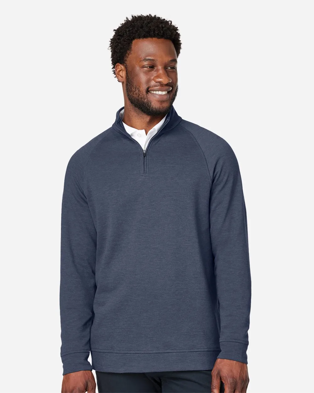 Devon and Jones® Men's New Classics® Charleston Quarter-Zip Pullover Sweater view 2