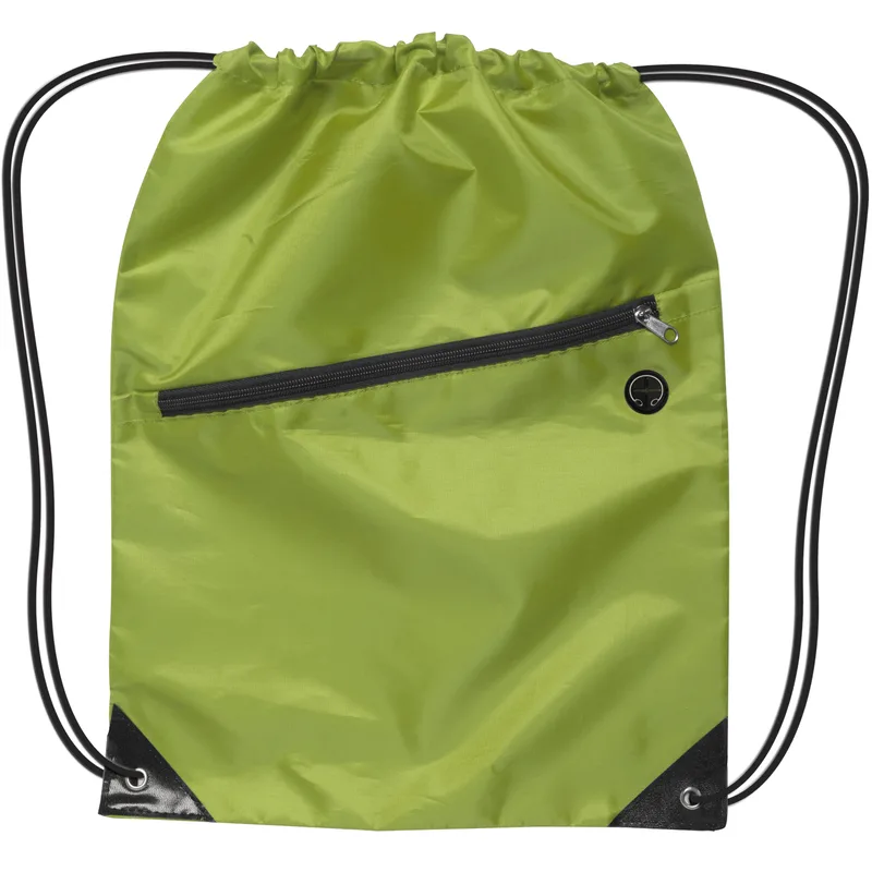 Drawstring Backpack w/ Zipper view 5