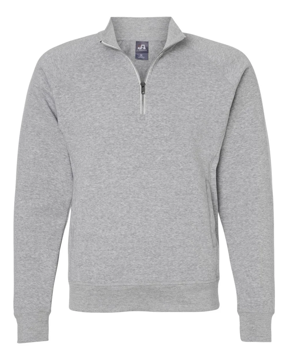 J. America® Men's Triblend Quarter-Zip Sweatshirt view 3