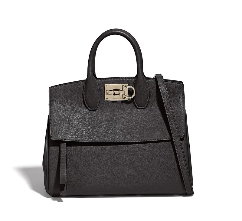 Salvatore Ferragamo The Studio Black Medium Purse