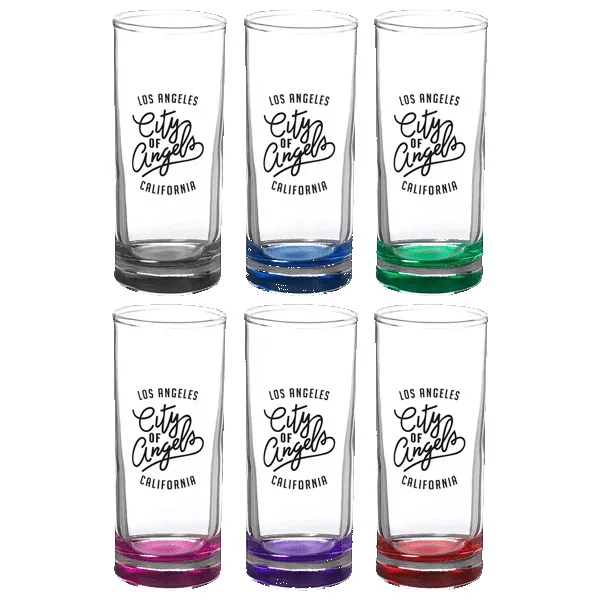 Agave 2.5 oz Lexington Shooter Glass with Color Bottom