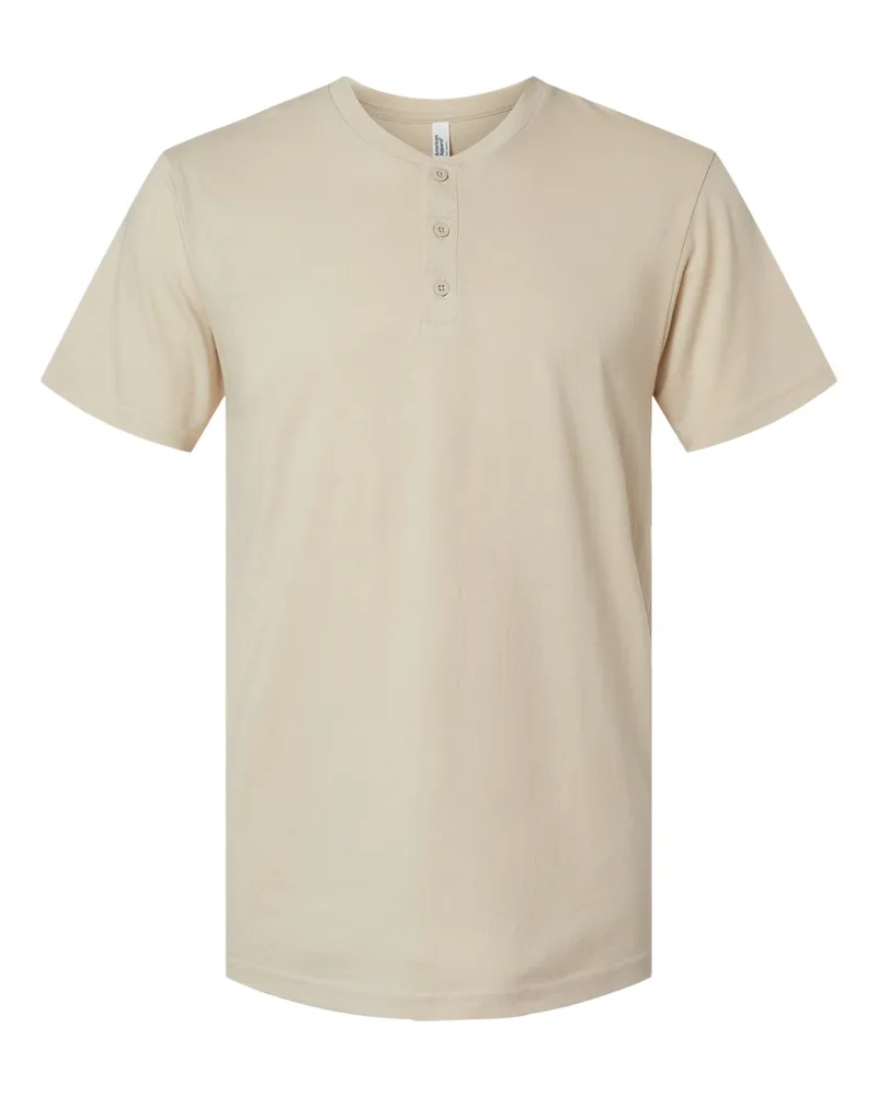 American Apparel® Unisex CVC Henley Tee view 5