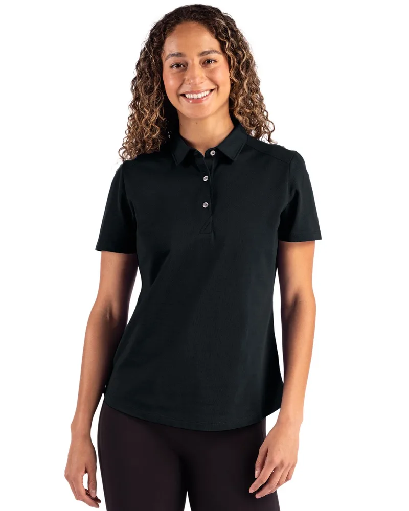 Cutter & Buck Advantage Refresh Recycled?Cotton-Blend Pique?Womens Polo