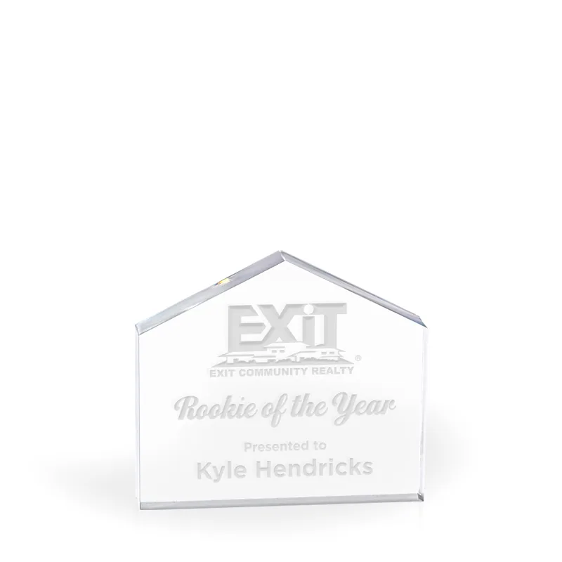 Estate Acrylic Paperweight Award - Engraved