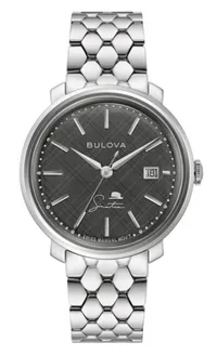 Citizen® Bulova Frank Sinatra Men's Mechanical Silver-Tone Bracelet Watch