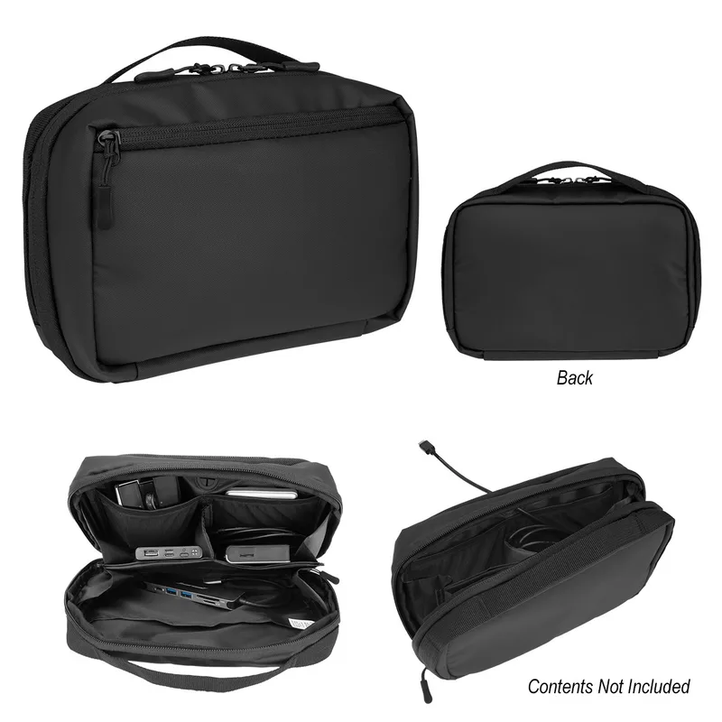 Rpet Tech Pouch With Easy Cord Access view 3