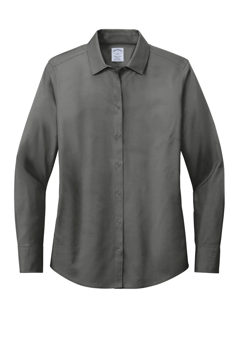 Brooks Brothers® Women's Wrinkle-Free Stretch Pinpoint Shirt view 5
