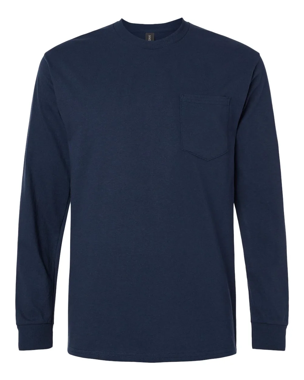 Gildan® Unisex Ultra Cotton® Long Sleeve Pocket T-Shirt view 4