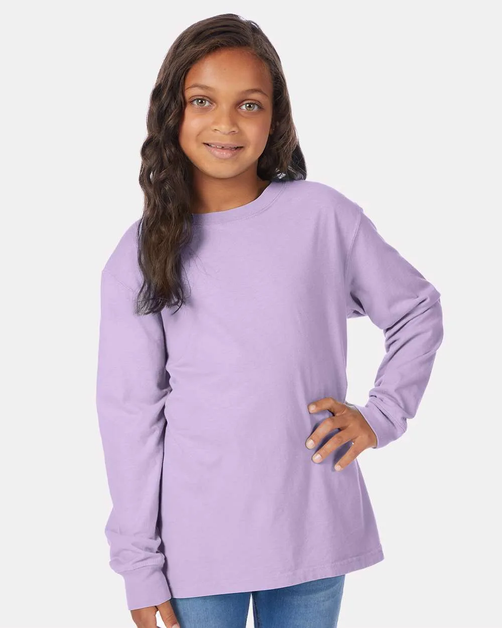 ComfortWash™ by Hanes® - Garment-Dyed Youth Long Sleeve T-Shirt view 5