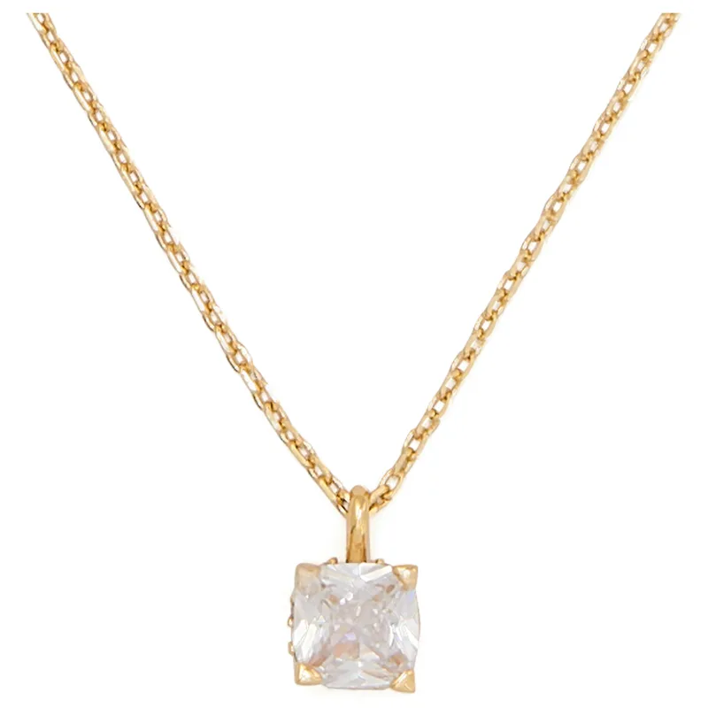 kate spade new york Little Luxuries Boxed Pendant - Clear/Gold