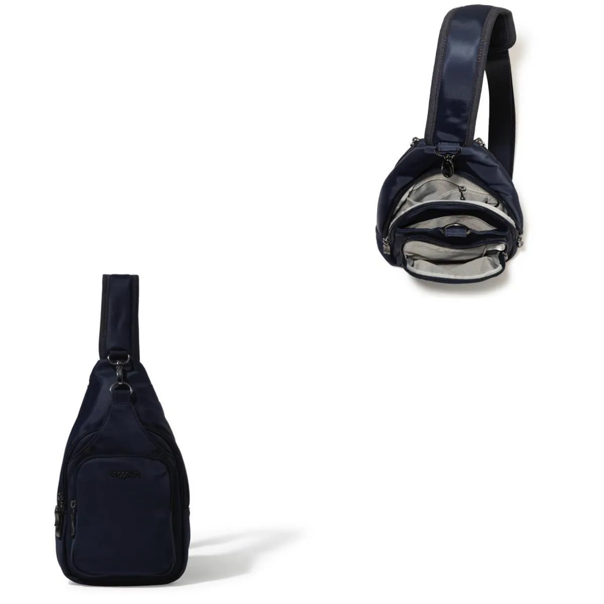 Baggallini Central Park Sling Bag - French Navy Blue