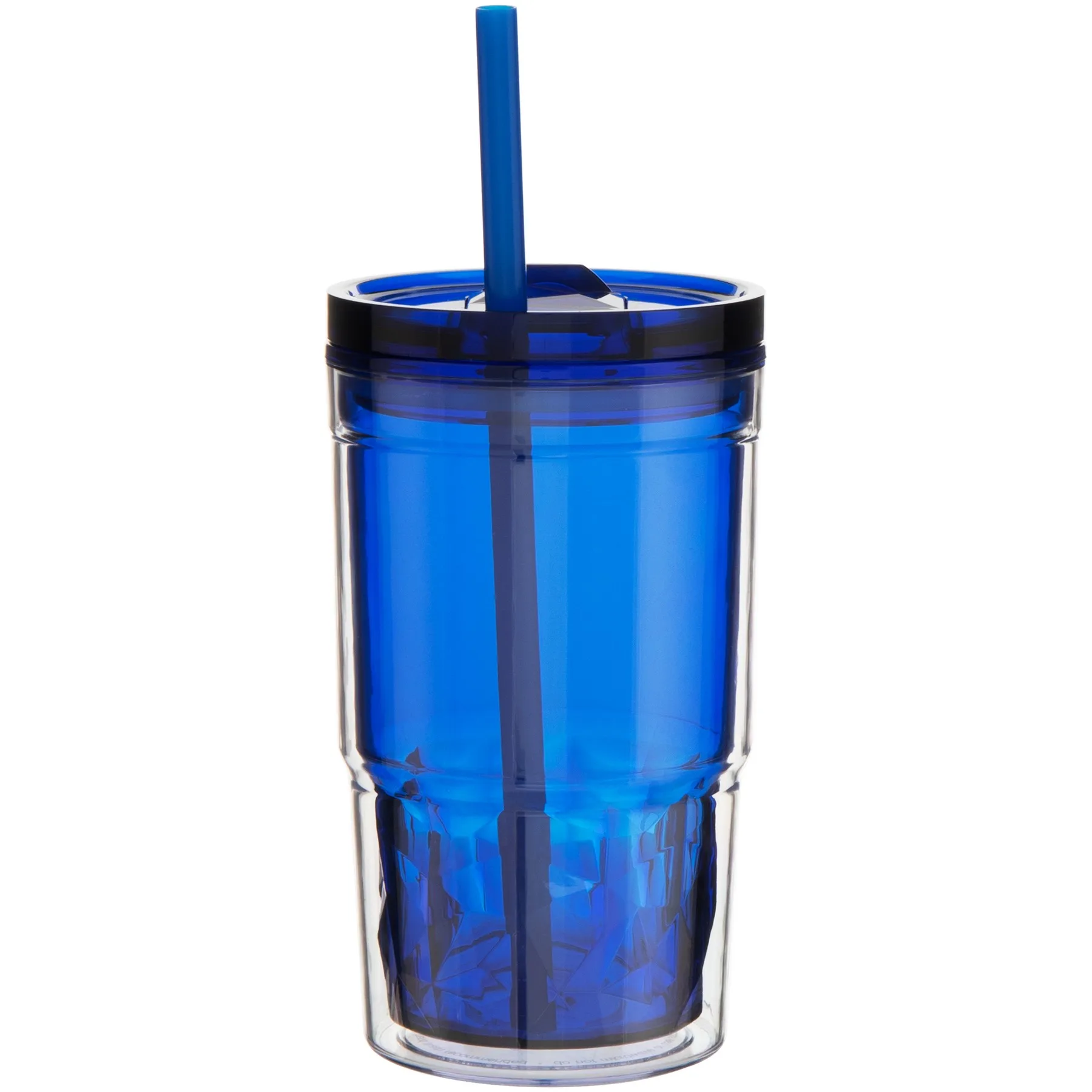 16 oz Clarity Travel Tumbler (Blue) view 2