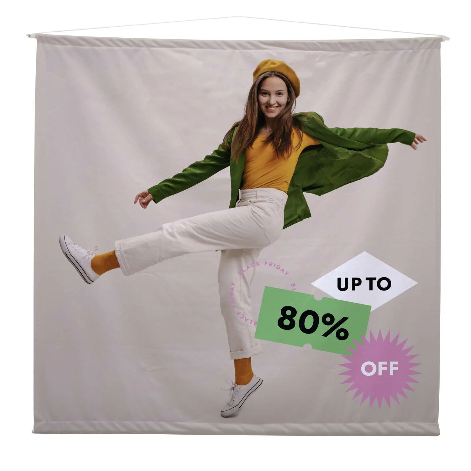 3'W x 3'H Hanging Banner