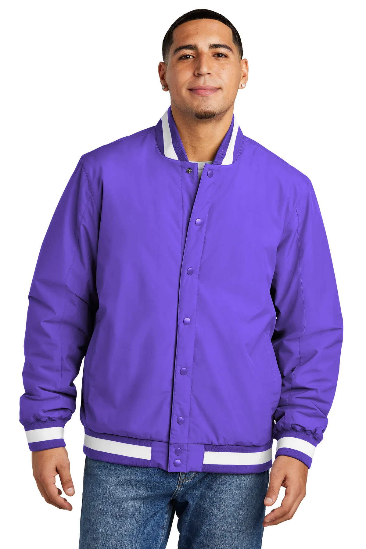 Sport-Tek® Insulated Varsity Jacket view 5