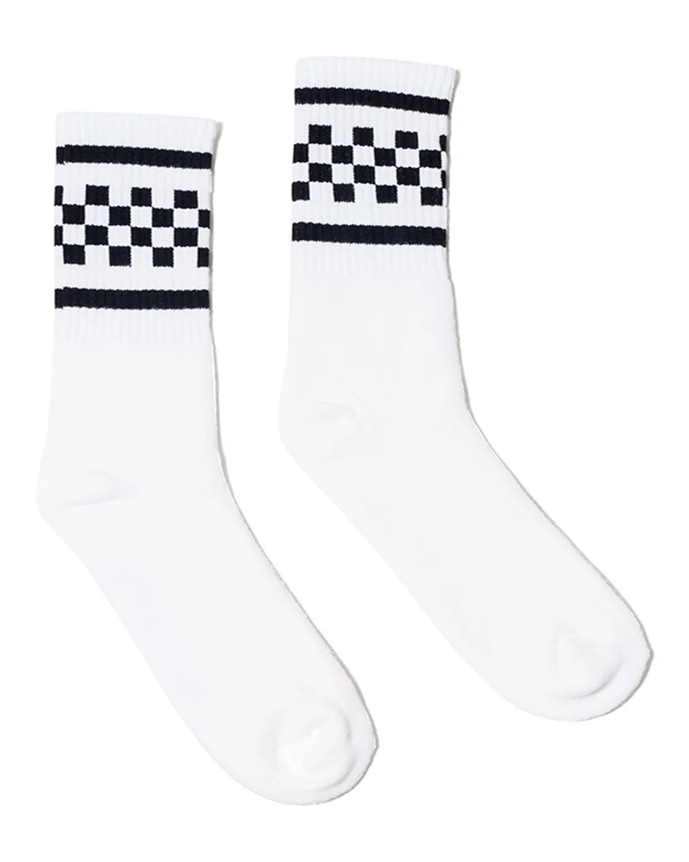SOCCO USA-Made Checkered Crew Socks view 4