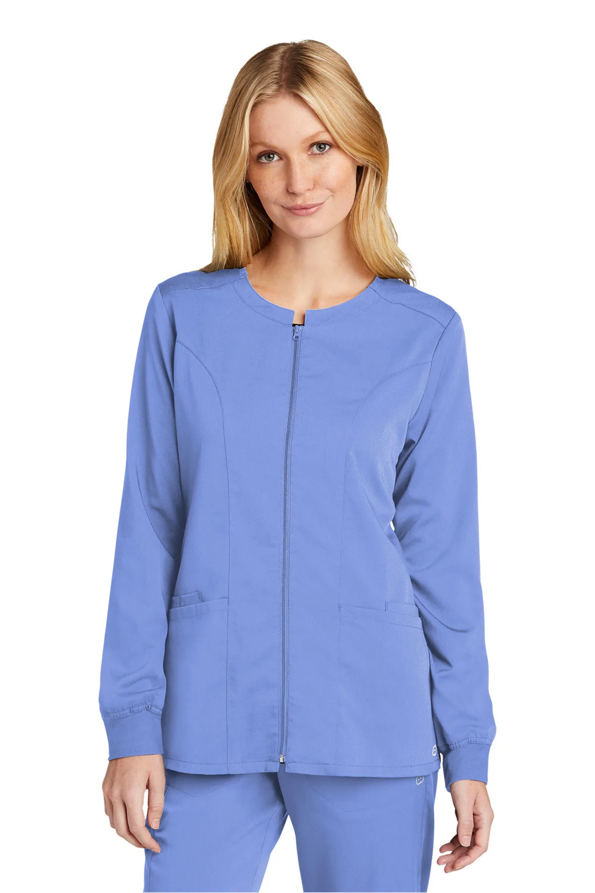 Wink® Women's Premiere Flex™ Full-Zip Scrub Jacket view 2