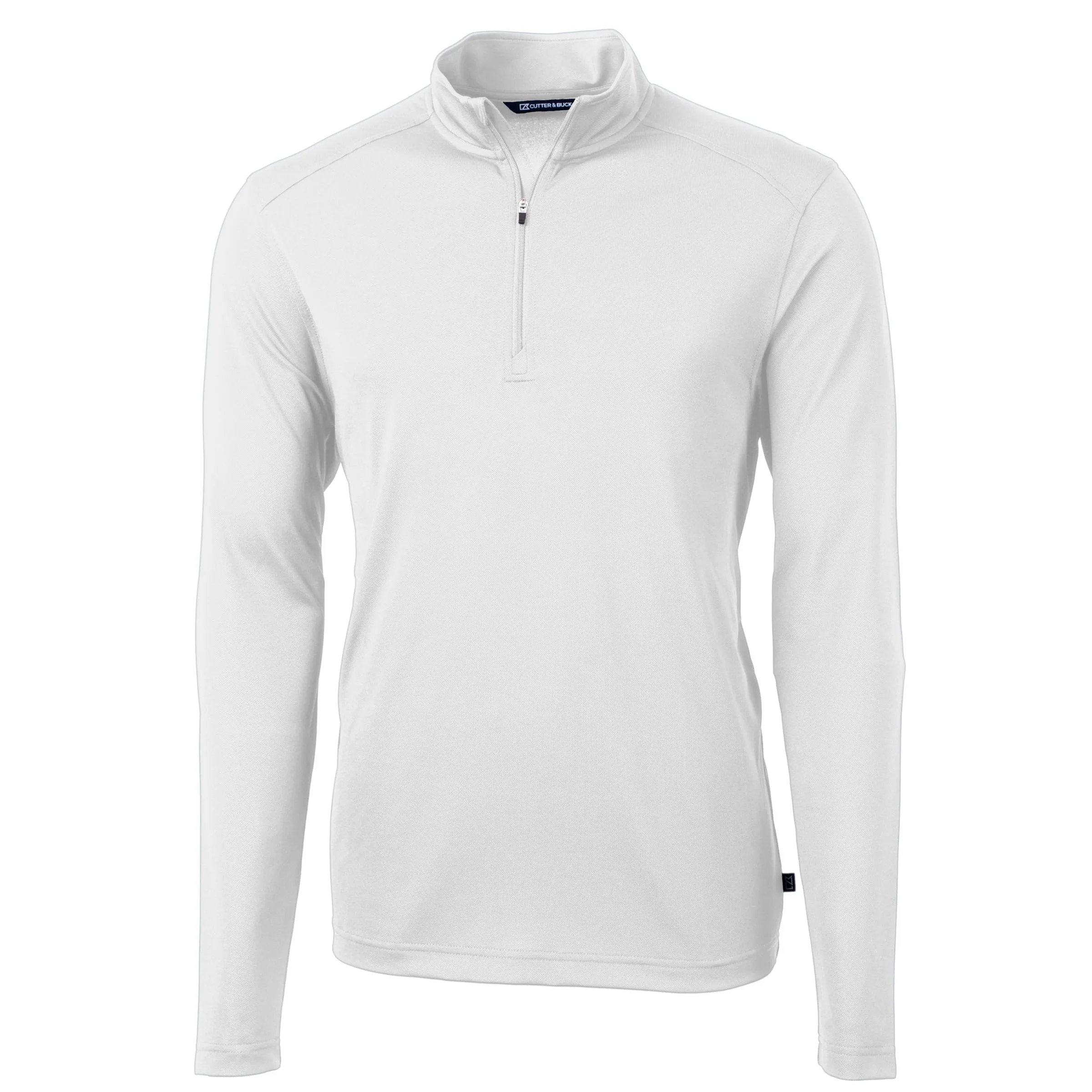 Cutter & Buck Virtue Eco Pique Recycled Quarter Zip Mens Big & Tall Pullover view 6