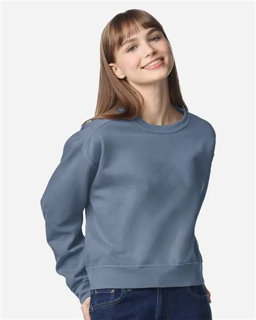 Comfort Colors® Women's Garment-Dyed Mid-Length Crewneck Sweatshirt