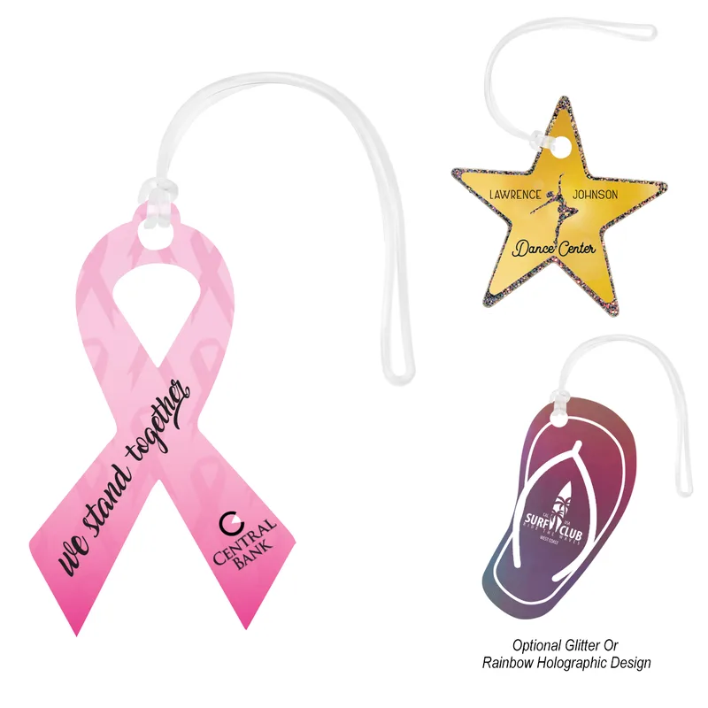 Acrylic Bag Tag - Custom Shapes 9" view 2