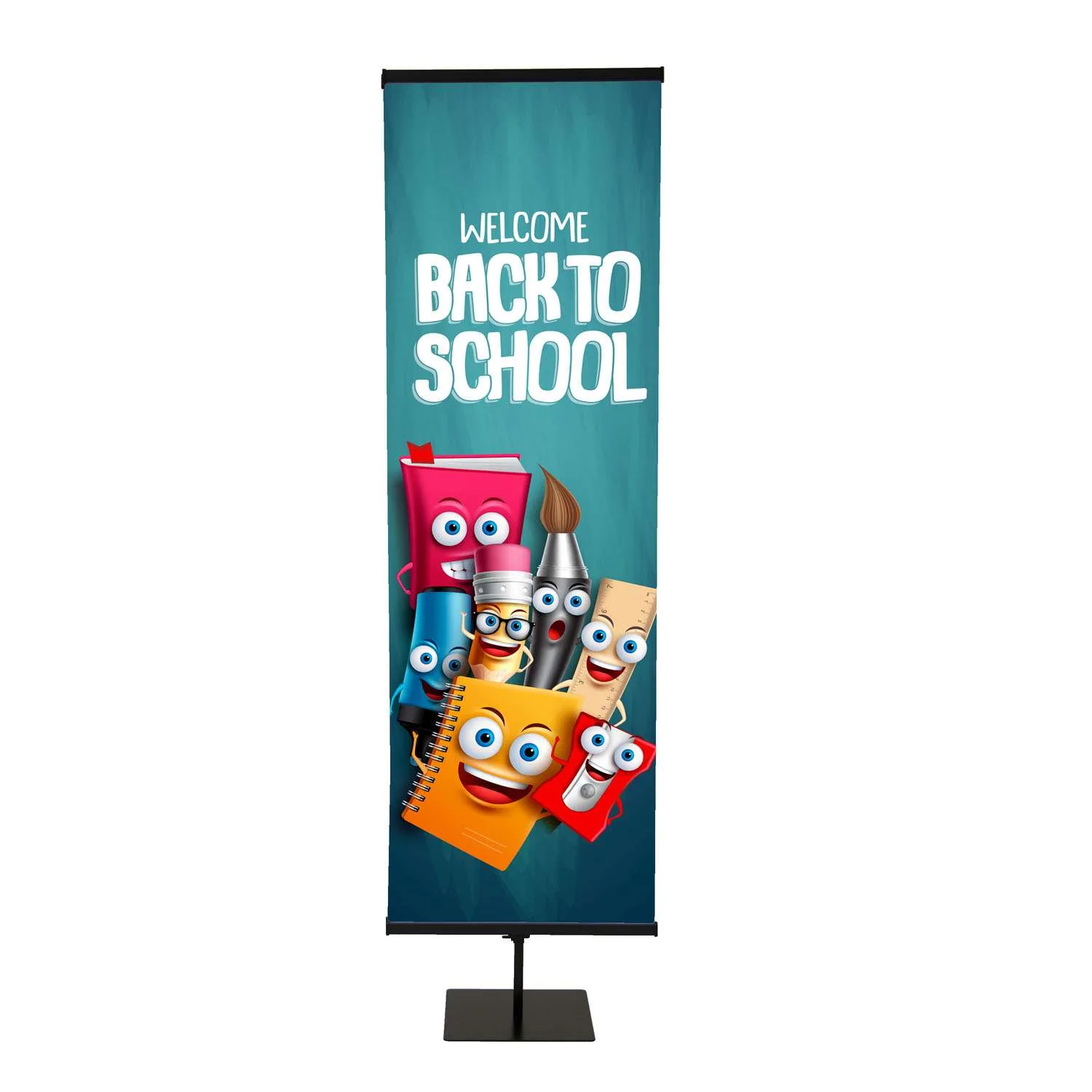 24" Everyday Snap Rail Double-Sided Banner Display Kit view 2