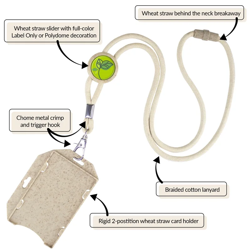Sustainable Slider Lanyard view 3