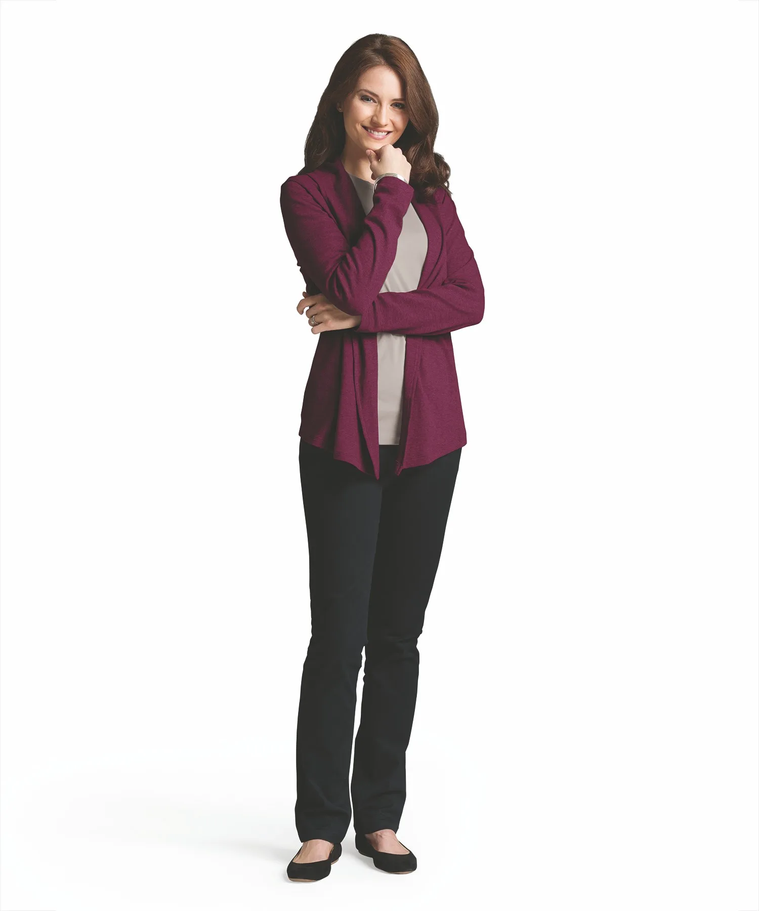 Berry Purple Blank Front Lifestyle