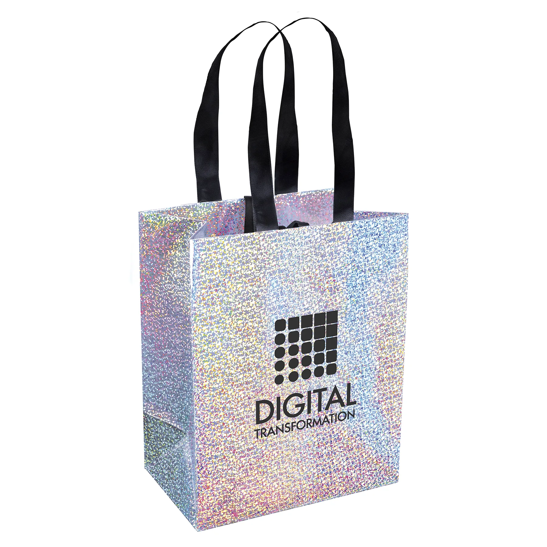Iridescent Rainbow/Black Logo